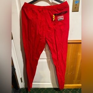VINTAGE MARLBORO 90s LIGHTWEIGHT PANTS SIZE L RED